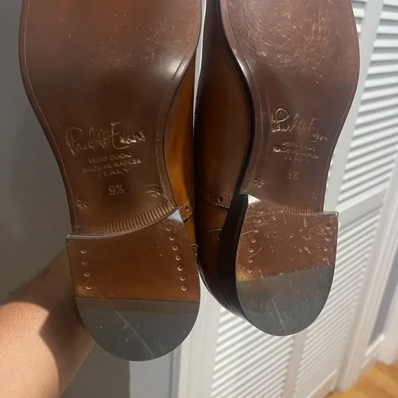Paul Evans Tan/Brown Leather Shoes Sz 9.5 - Picture 11 of 15